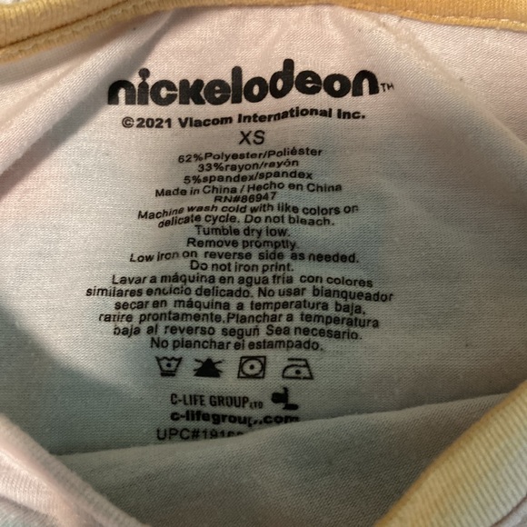 Nickelodeon XS T-Shirt Cat Dog Best Of Both Worlds Wrap Around Graphic Tee - Picture 2 of 3